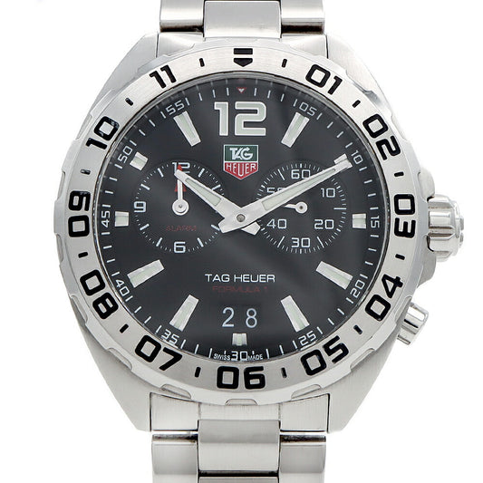 電池交換済 TAG Heuer タグホイヤー フォーミュラ 1 WAZ111A デイト 200m防水 黒 ブラック SS ステンレス メンズ クォーツ【6ヶ月保証】【腕時計】【中古】