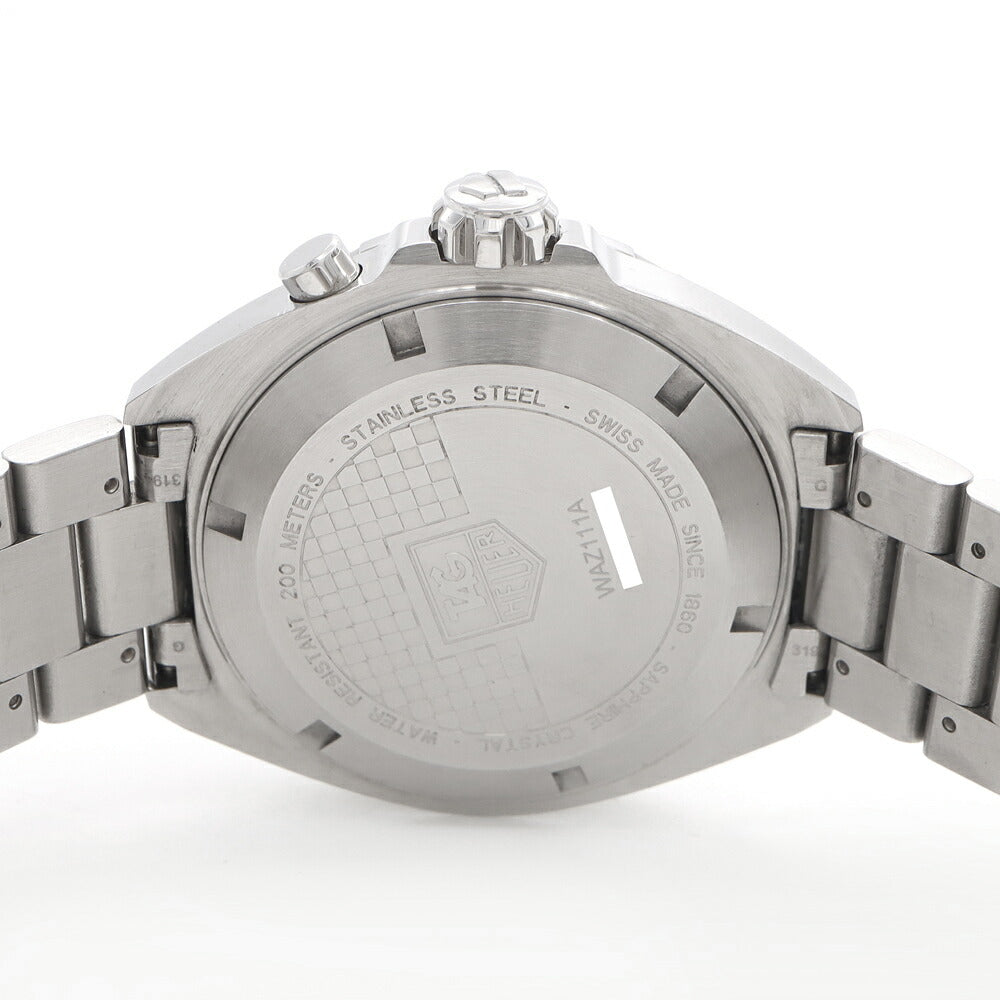 電池交換済 TAG Heuer タグホイヤー フォーミュラ 1 WAZ111A デイト 200m防水 黒 ブラック SS ステンレス メンズ クォーツ【6ヶ月保証】【腕時計】【中古】
