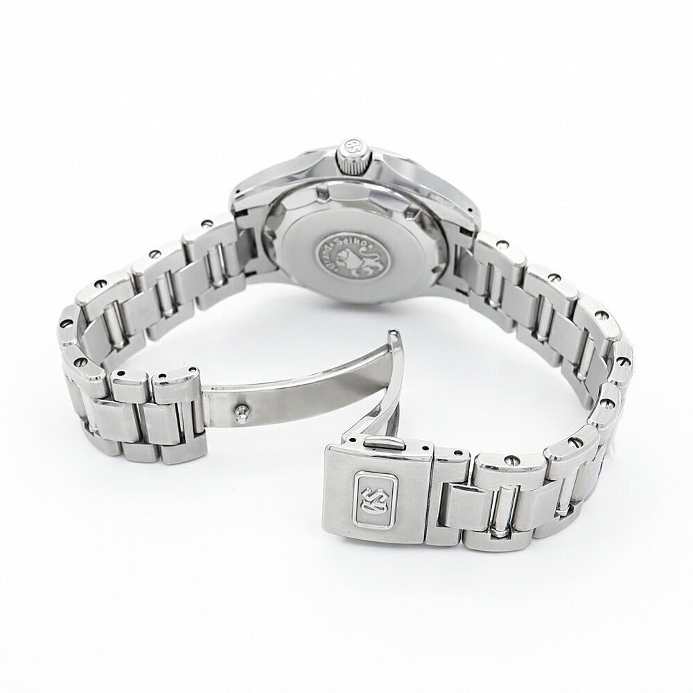 SEIKO セイコー GS グランドセイコー メカニカル 9S55-0050 デイト 200m防水 黒 ブラック SS ステンレス メンズ 自動巻き【6ヶ月保証】【腕時計】【中古】