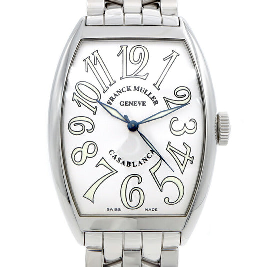 FRANCK MULLER フランクミュラー カサブランカ 6850MC 白 ホワイト SS ステンレス メンズ 自動巻き【6ヶ月保証】【中古】【腕時計】