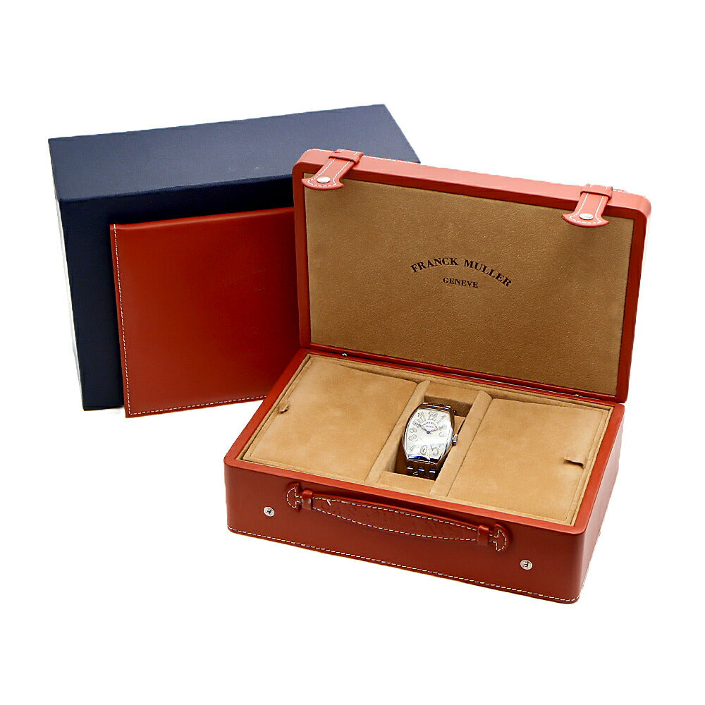 FRANCK MULLER フランクミュラー カサブランカ 6850MC 白 ホワイト SS ステンレス メンズ 自動巻き【6ヶ月保証】【中古】【腕時計】