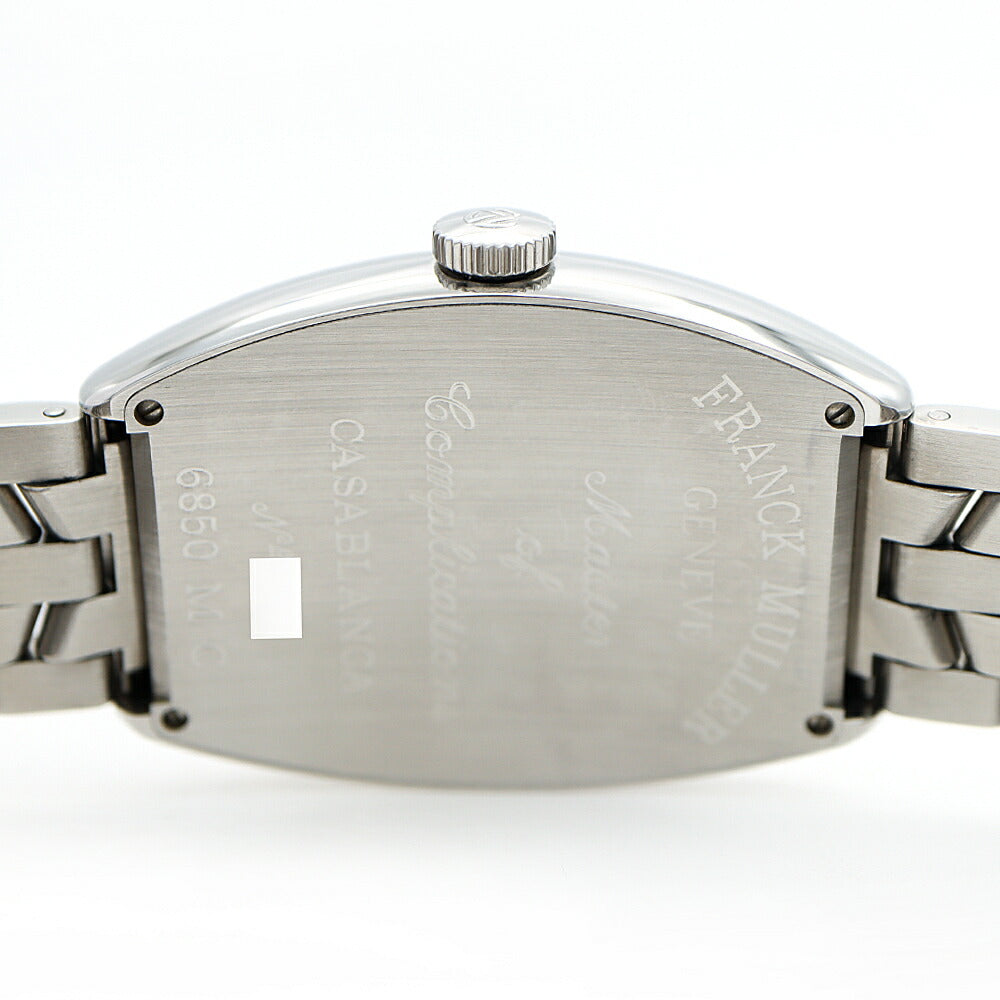 FRANCK MULLER フランクミュラー カサブランカ 6850MC 白 ホワイト SS ステンレス メンズ 自動巻き【6ヶ月保証】【中古】【腕時計】