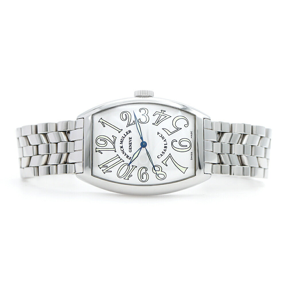 FRANCK MULLER フランクミュラー カサブランカ 6850MC 白 ホワイト SS ステンレス メンズ 自動巻き【6ヶ月保証】【中古】【腕時計】