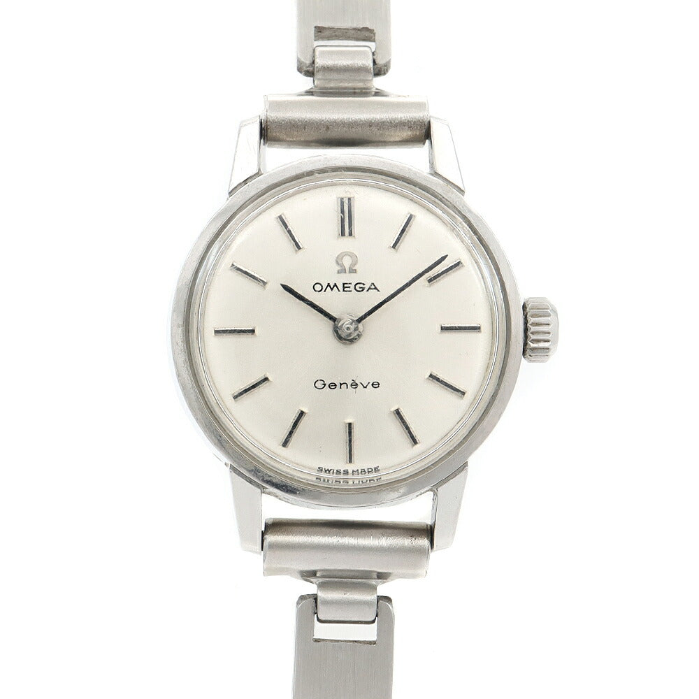 OMEGA オメガ Geneve ジュネーブ 511.006 535.006 Cal.630 17石 シルバー SS ステンレス レディース 手巻き アンティーク ヴィンテージ【腕時計】【中古】
