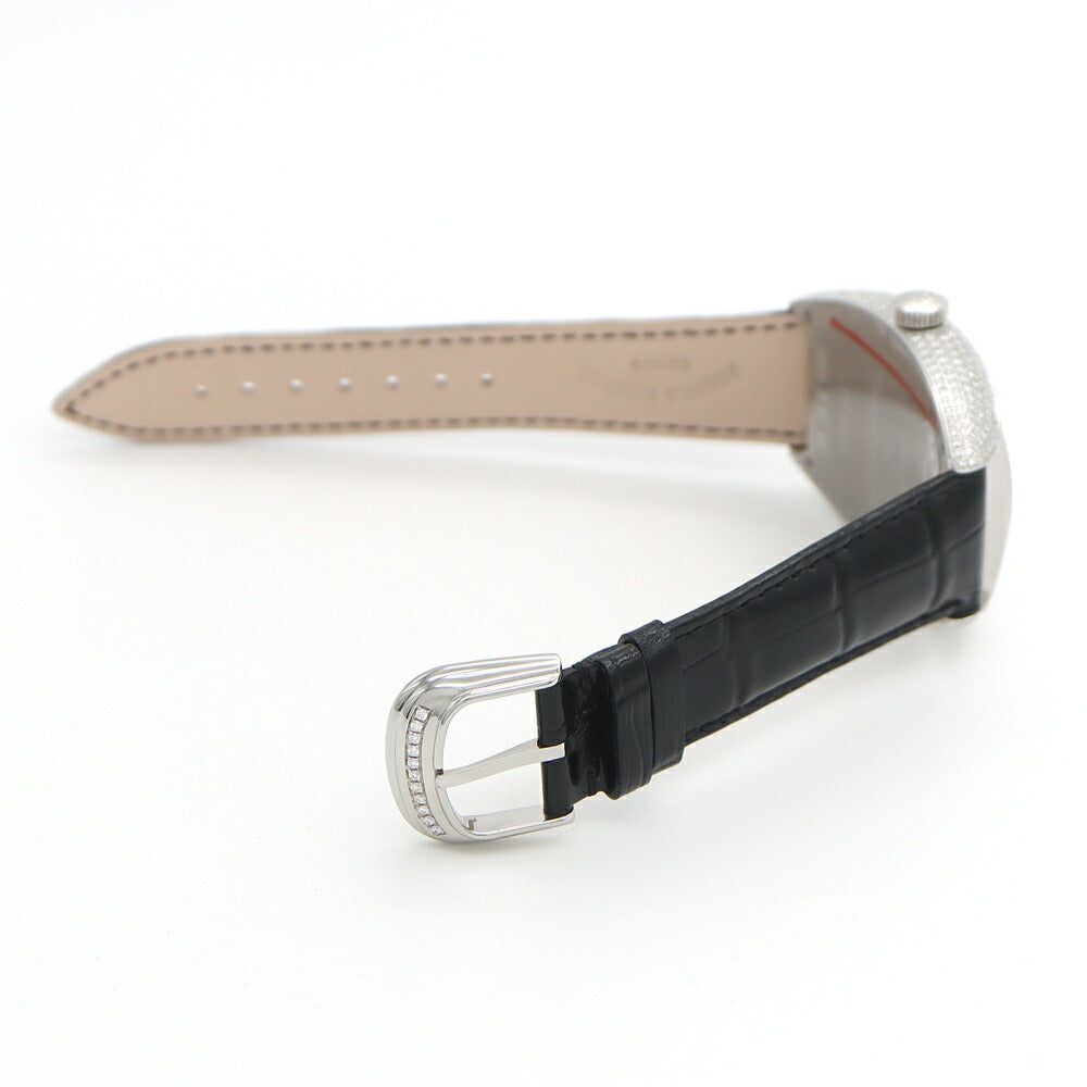 FRANCK MULLER フランクミュラー トノーカーベックス ダイヤベゼル ダイヤ文字盤 8880BSCDT ダイヤモンド デイト SS ステンレス 純正ベルト 純正尾錠 アフターダイヤ メンズ 自動巻き【6ヶ月保証】【中古】【腕時計】