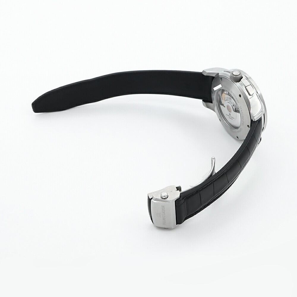 MAURICE LACROIX モーリスラクロア ポントス デセントリック GMT PT6118-SS001-330 デイト 50m防水 黒 ブラック SS ステンレス 純正ベルト 純正尾錠 メンズ 自動巻き 【6ヶ月保証】【腕時計】【中古】