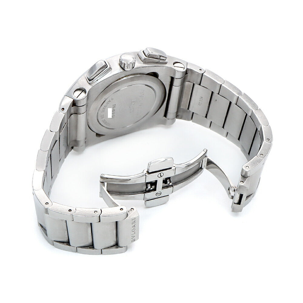 BVLGARI ブルガリ エルゴン クロノグラフ EG40SCH デイト スモールセコンド 黒 ブラック SS ステンレス メンズ 自動巻き【6ヶ月保証】【腕時計】【中古】