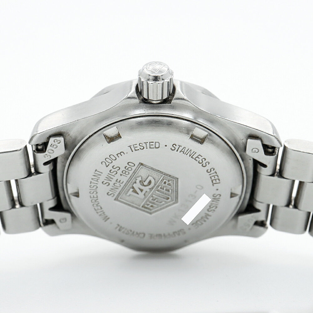 電池交換済 TAG Heuer タグホイヤー 2000シリーズ プロフェッショナル200 WK1313-0 デイト 200m防水 青 ブルー SS ステンレス レディース クォーツ【6ヶ月保証】【腕時計】【中古】