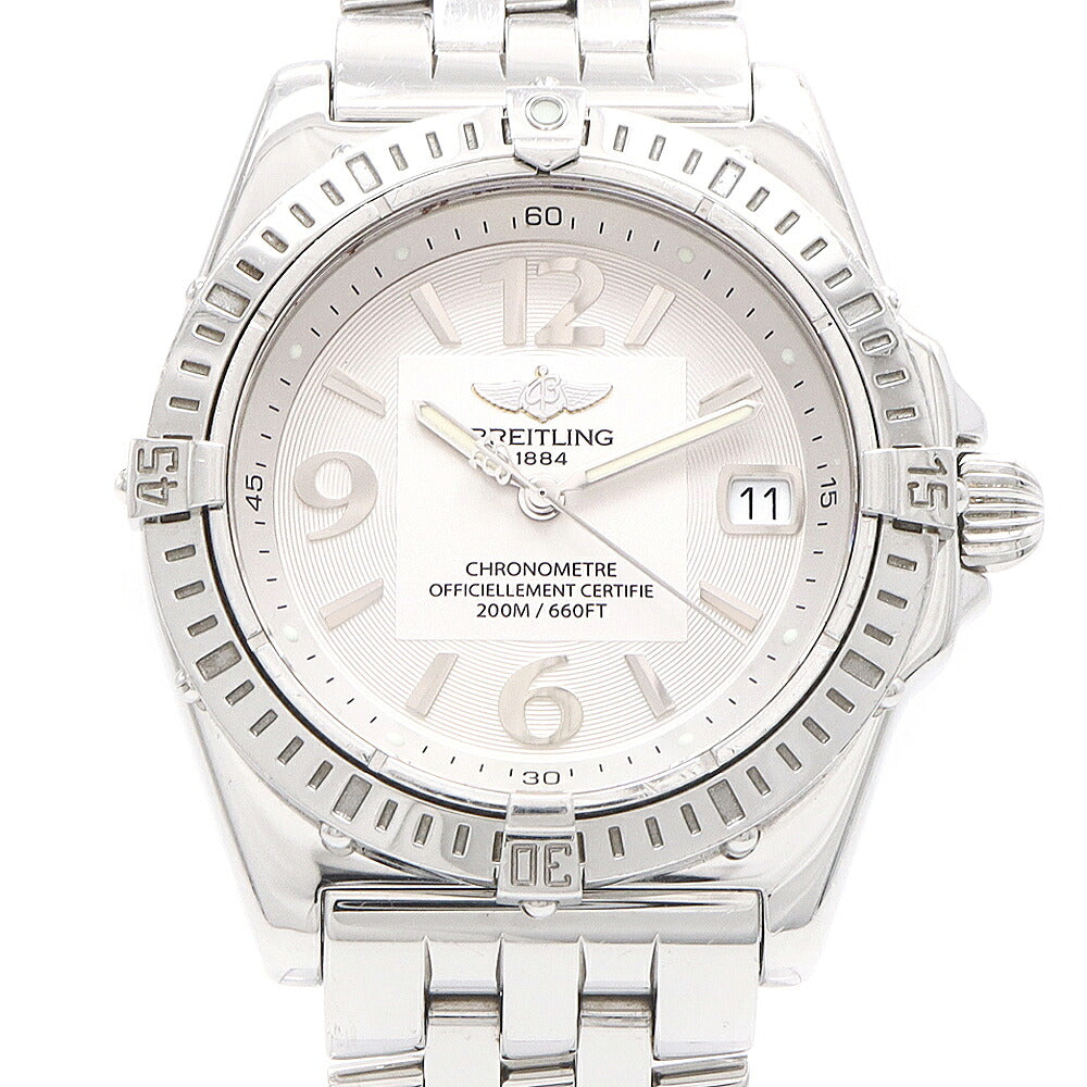 電池交換済 BREITLING ブライトリング カリスト A77346 デイト 200m防水 シルバー SS ステンレス メンズ レディース ボーイズ クォーツ【6ヶ月保証】【腕時計】【中古】