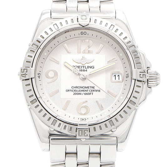 電池交換済 BREITLING ブライトリング カリスト A77346 デイト 200m防水 シルバー SS ステンレス メンズ レディース ボーイズ クォーツ【6ヶ月保証】【腕時計】【中古】