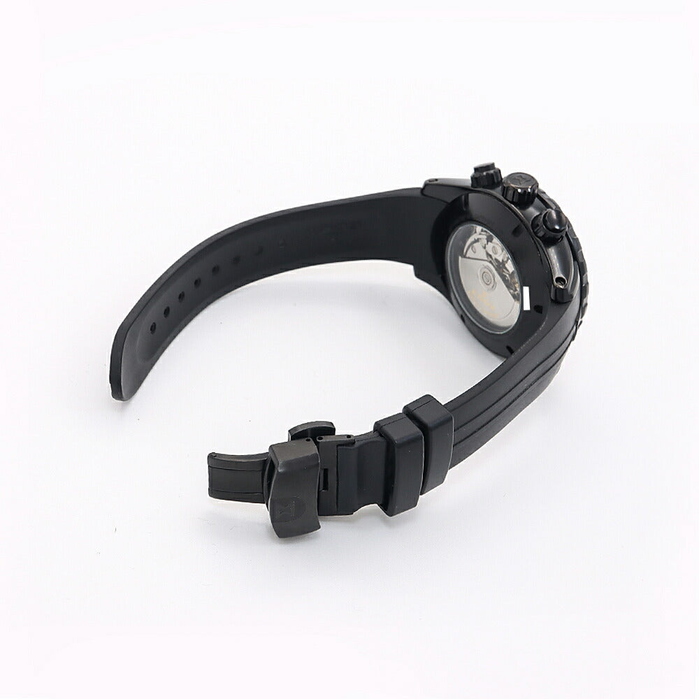 EDOX エドックス グランドオーシャン クロノグラフ 10th アニバーサリーエディション 01123 デイデイト 300m防水 黒 ブラック SS ステンレス CE セラミック 純正ベルト 純正尾錠 メンズ 自動巻き【6ヶ月保証】【腕時計】【中古】