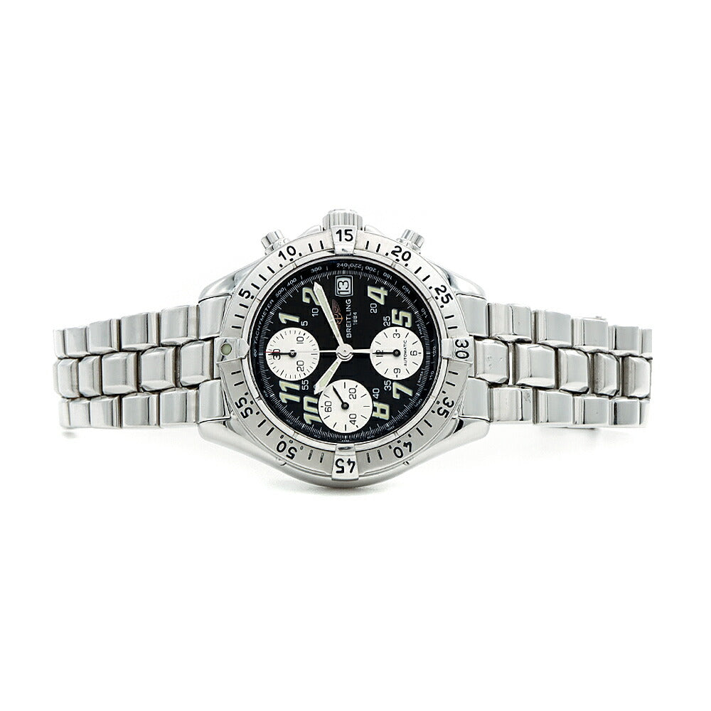BREITLING ブライトリング コルト クロノグラフ A13335 デイト 100m防水 黒 ブラック SS ステンレス メンズ 自動巻き【6ヶ月保証】【腕時計】【中古】
