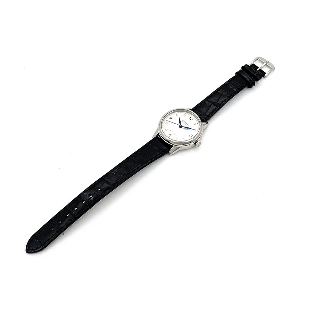 MONTBLANC モンブラン ボエム 7312 ダイヤモンド 8Pダイヤ 裏スケ 30m防水 デイト シルバー SS ステンレス 純正尾錠 レディース 自動巻き【6ヶ月保証】【腕時計】【中古】