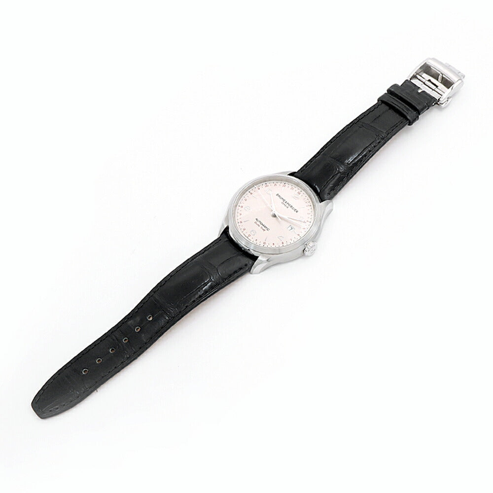 BAUME&MERCIER ボーム&メルシェ クリフトン GMT 65730 50m防水 デイト シルバー SS ステンレス 純正ベルト 純正尾錠 メンズ 自動巻き【6ヶ月保証】【腕時計】【中古】