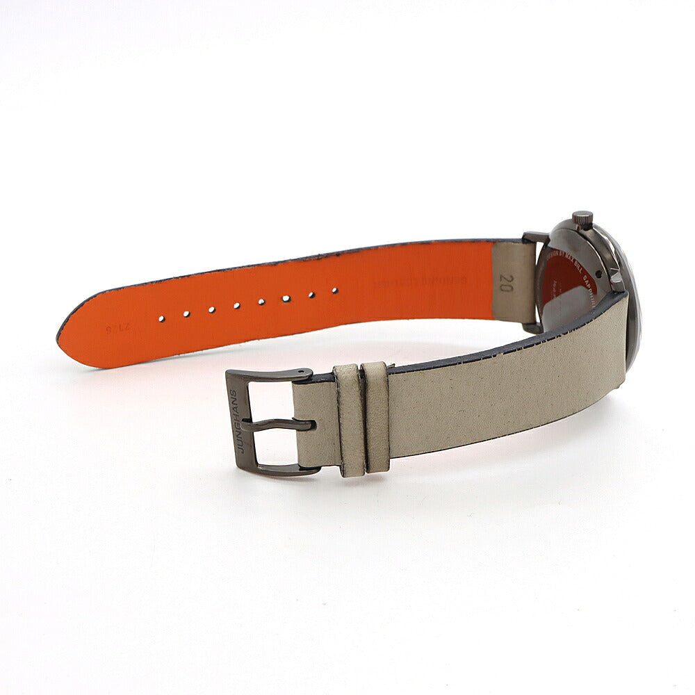 JUNGHANS ユンハンス マックスビル レギュレーター エディション60 1060本限定 27/3190.02 30m防水 白 ホワイト SS ステンレス 純正ベルト 純正尾錠 メンズ 自動巻き【6ヶ月保証】【腕時計】【中古】