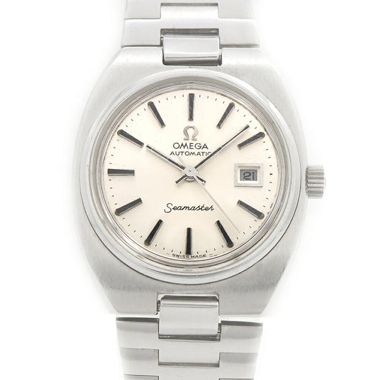 OMEGA オメガ シーマスター Cライン 566.0087 Cal.684 デイト シルバー SS ステンレス レディース 自動巻き アンティーク ヴィンテージ【腕時計】【中古】