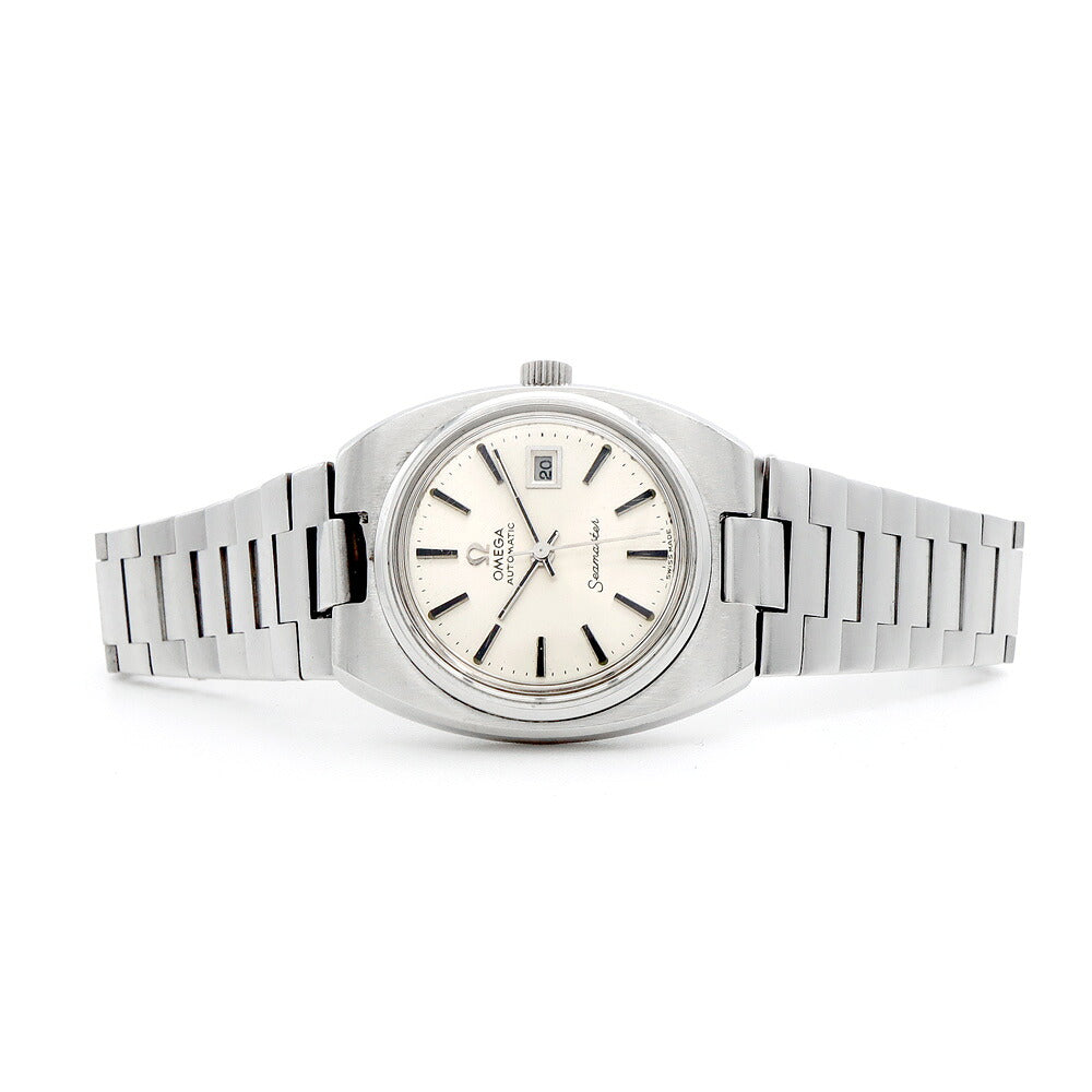 OMEGA オメガ シーマスター Cライン 566.0087 Cal.684 デイト シルバー SS ステンレス レディース 自動巻き アンティーク ヴィンテージ【腕時計】【中古】
