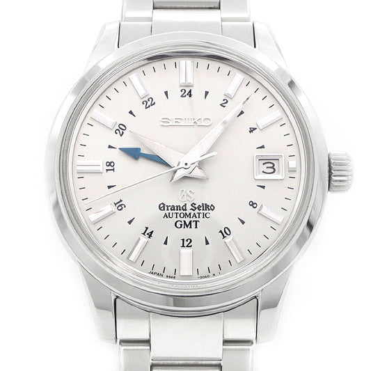 SEIKO セイコー GS グランドセイコー メカニカル GMT 9S66-00A0 SBGM023 デイト 裏スケ シルバー SS ステンレス メンズ 自動巻き【6ヶ月保証】【腕時計】【中古】