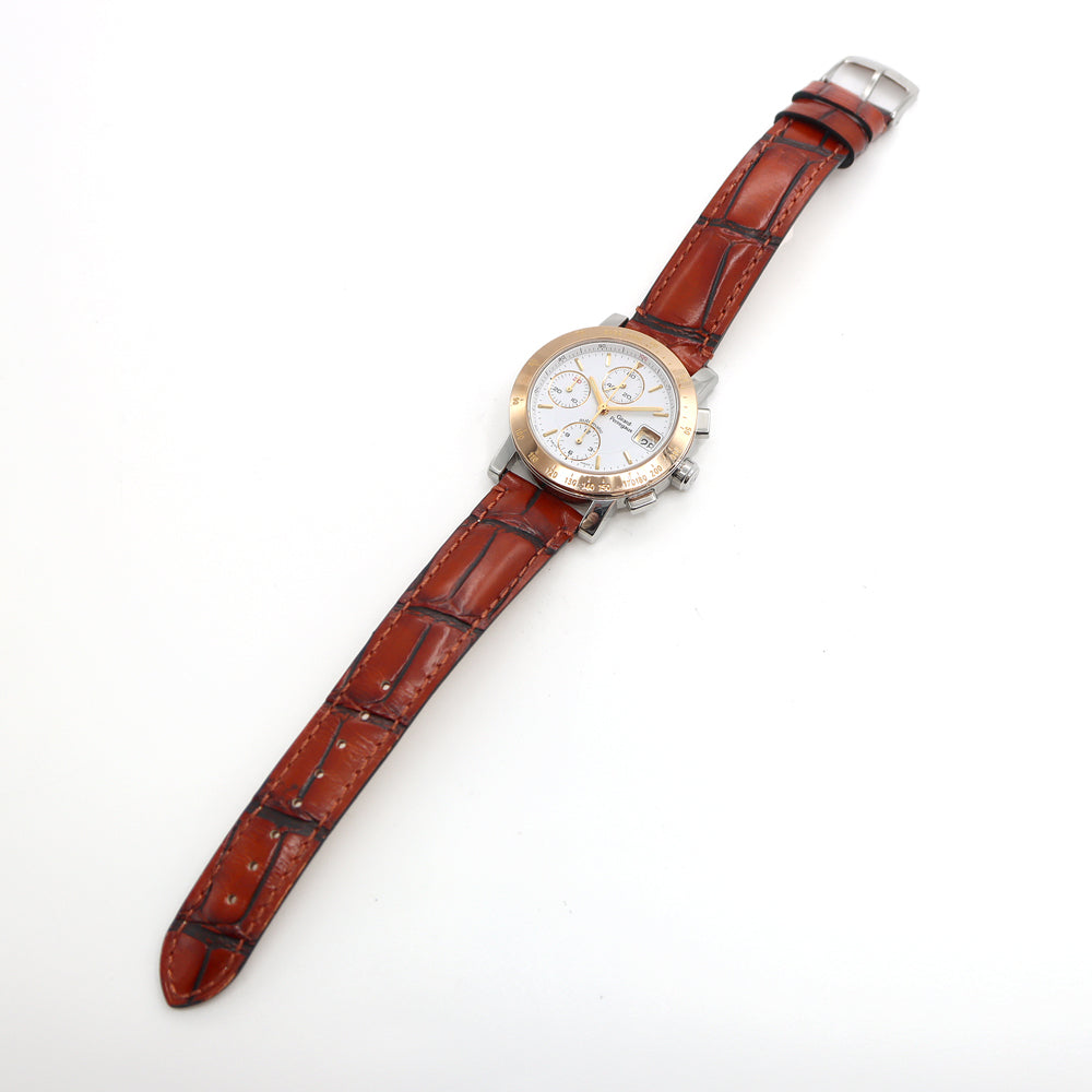 Internally inspected GIRARD PERREGAUX GIRARD PERREGAUX Chronograph 7500 Date 30m Water Resistant White SS Stainless Steel Genuine Buckle Men's Automatic Winding [6 Month Warranty] [Watch] [Used]