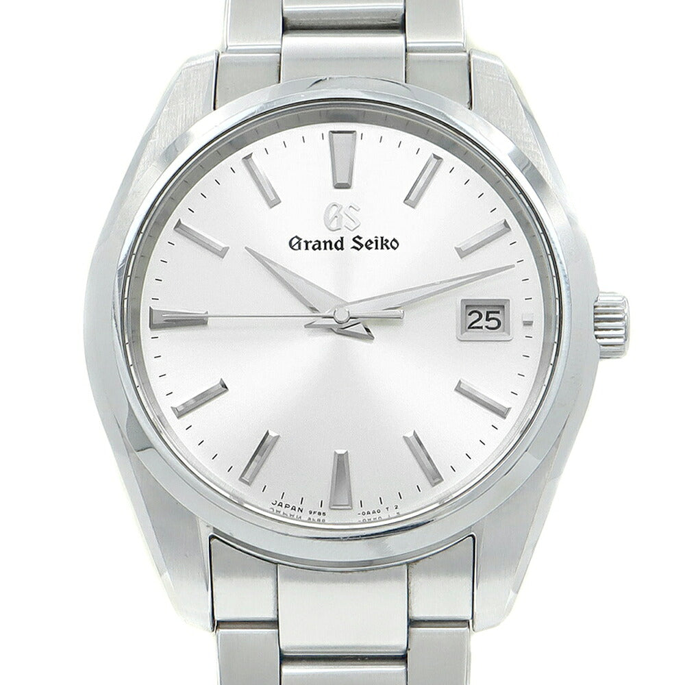 電池交換済 SEIKO セイコー GS グランドセイコー ヘリテージコレクション 9F85-0AC0 SBGP011 デイト シルバー  SS ステンレス メンズ クォーツ【6ヶ月保証】【腕時計】【中古】