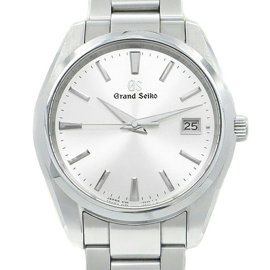 電池交換済 SEIKO セイコー GS グランドセイコー ヘリテージコレクション 9F85-0AC0 SBGP009 デイト シルバー  SS ステンレス メンズ クォーツ【6ヶ月保証】【腕時計】【中古】