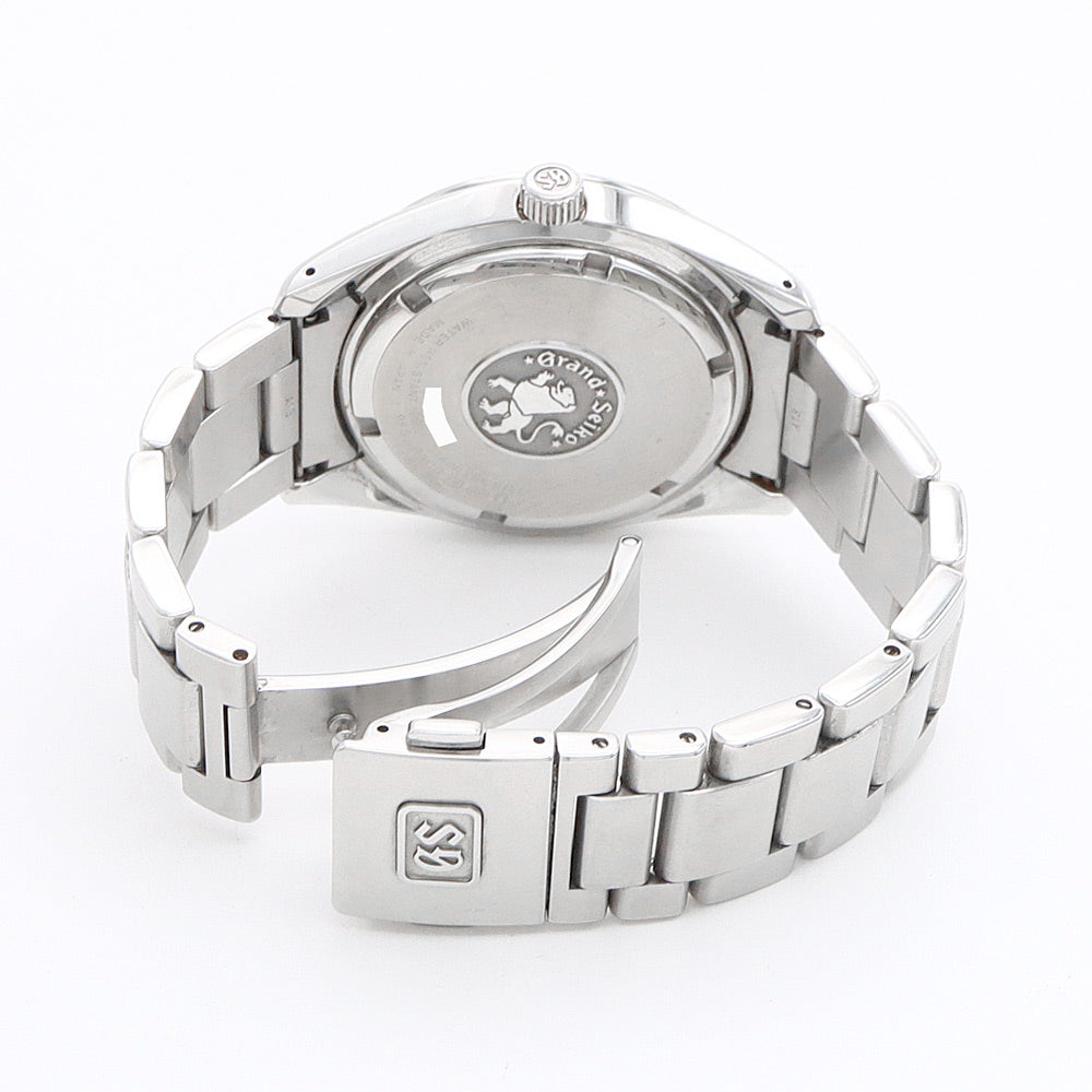 電池交換済 SEIKO セイコー GS グランドセイコー ヘリテージコレクション 9F85-0AC0 SBGP011 デイト シルバー  SS ステンレス メンズ クォーツ【6ヶ月保証】【腕時計】【中古】