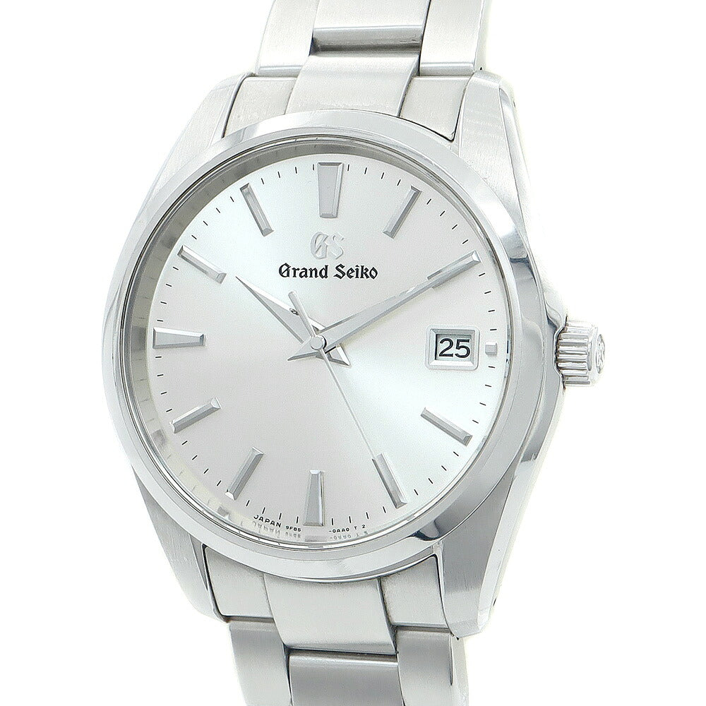 電池交換済 SEIKO セイコー GS グランドセイコー ヘリテージコレクション 9F85-0AC0 SBGP011 デイト シルバー  SS ステンレス メンズ クォーツ【6ヶ月保証】【腕時計】【中古】