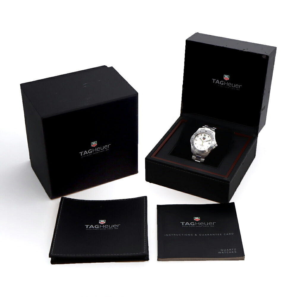 電池交換済 TAG Heuer タグホイヤー アクアレーサー WAB1111 デイト 300m防水 シルバー SS ステンレス メンズ クォーツ【6ヶ月保証】【腕時計】【中古】