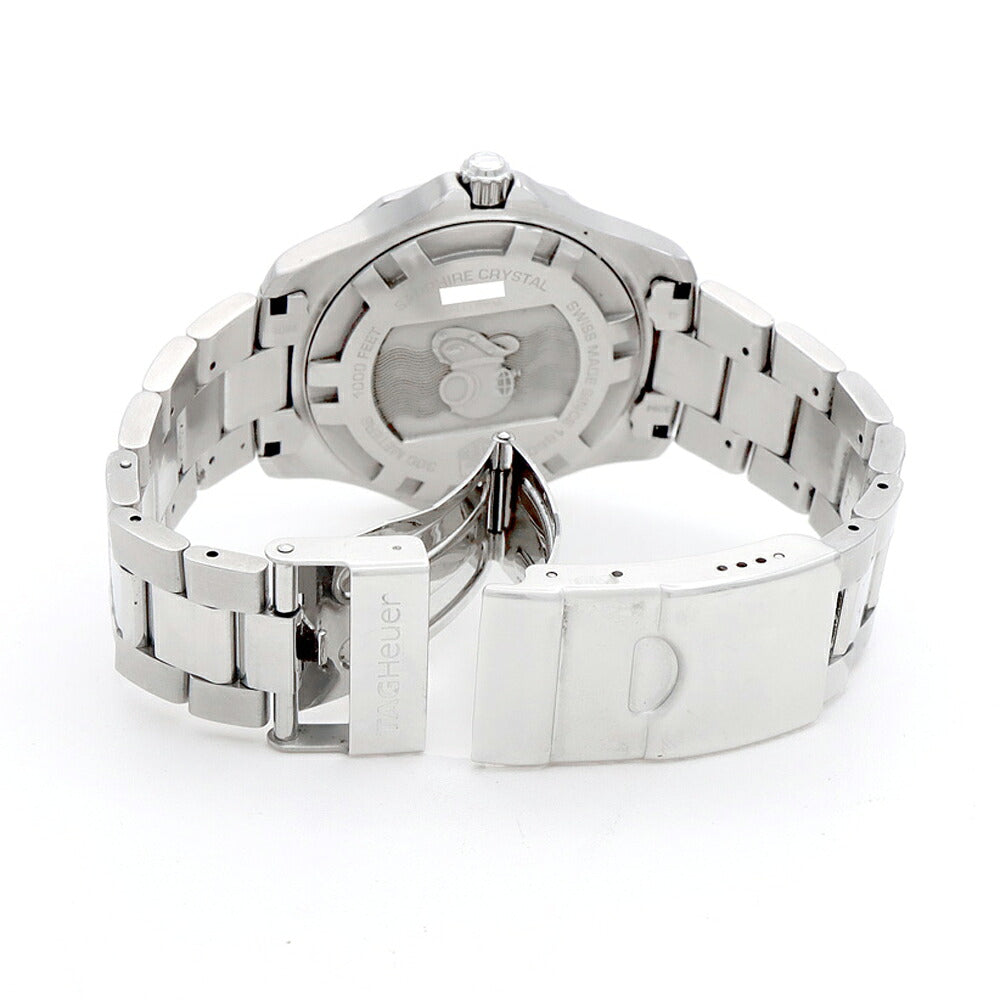 電池交換済 TAG Heuer タグホイヤー アクアレーサー WAB1111 デイト 300m防水 シルバー SS ステンレス メンズ クォーツ【6ヶ月保証】【腕時計】【中古】