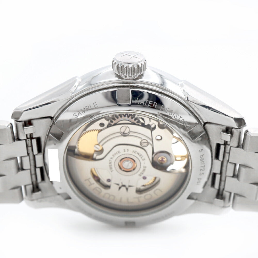 HAMILTON ハミルトン ジャズマスター オープンハート H32215130 スケルトン 50m防水 黒 ブラック SS ステンレス メンズ レディース ボーイズ 自動巻き【6ヶ月保証】【腕時計】【中古】