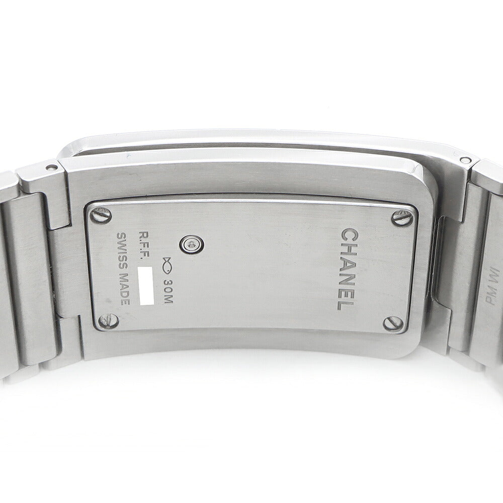 電池交換済 CHANEL シャネル コードココ ダイヤベゼル H5145 純正ダイヤモンド 30m防水 黒 ブラック SS ステンレス レディース クォーツ【6ヶ月保証】【腕時計】【中古】