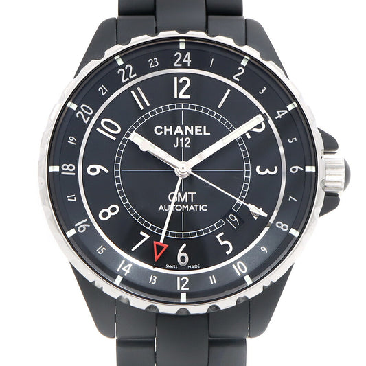 CHANEL シャネル J12 GMT H3101 41mm 100ｍ防水 デイト 黒 ブラック CE セラミック SS ステンレス メンズ 自動巻き【6ヶ月保証】【腕時計】【中古】