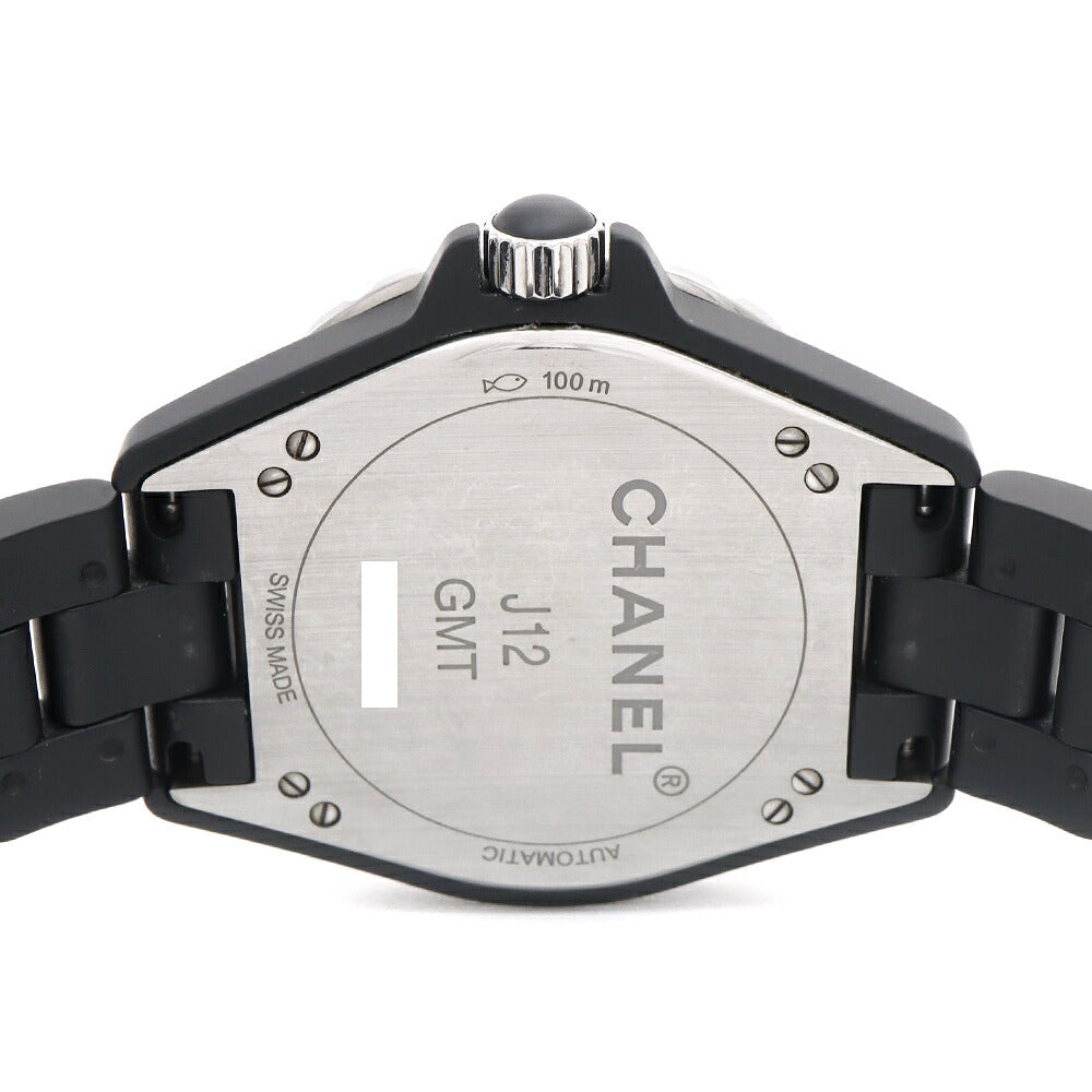 CHANEL シャネル J12 GMT H3101 41mm 100ｍ防水 デイト 黒 ブラック CE セラミック SS ステンレス メンズ 自動巻き【6ヶ月保証】【腕時計】【中古】