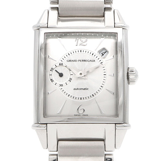 GIRARD PERREGAUX ジラールペルゴ ヴィンテージ 1945 25932-11-162-1 裏スケ スモールセコンド デイト シルバー SS ステンレス メンズ 自動巻き 【6ヶ月保証】【腕時計】【中古】