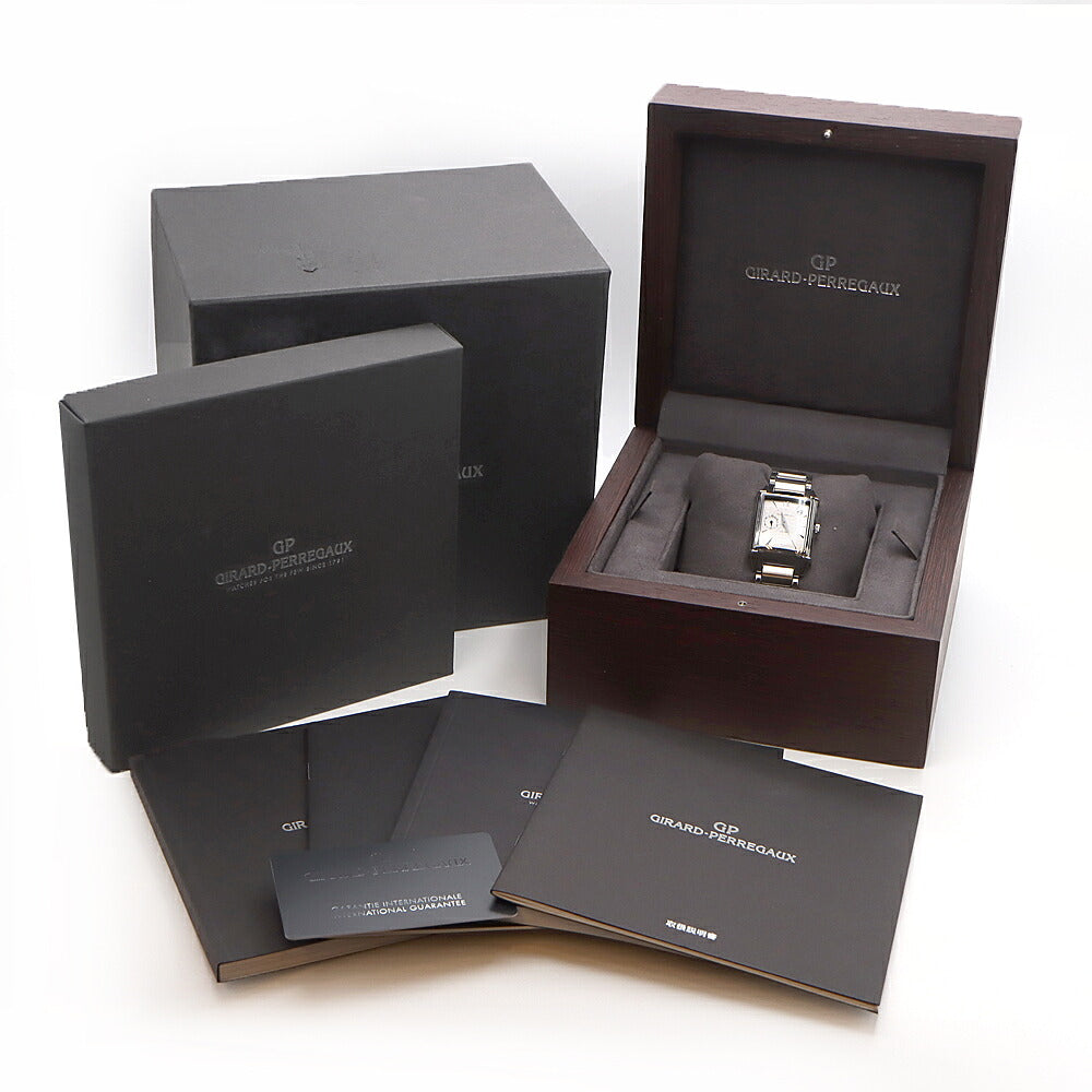 GIRARD PERREGAUX ジラールペルゴ ヴィンテージ 1945 25932-11-162-1 裏スケ スモールセコンド デイト シルバー SS ステンレス メンズ 自動巻き 【6ヶ月保証】【腕時計】【中古】