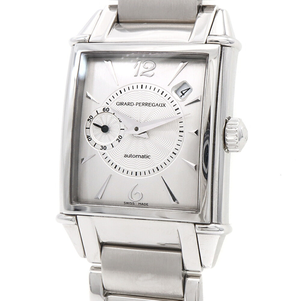 GIRARD PERREGAUX ジラールペルゴ ヴィンテージ 1945 25932-11-162-1 裏スケ スモールセコンド デイト シルバー SS ステンレス メンズ 自動巻き 【6ヶ月保証】【腕時計】【中古】