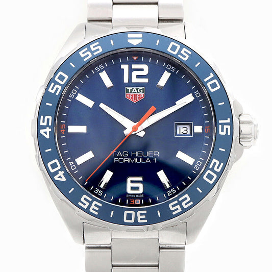 電池交換済 TAG Heuer タグホイヤー フォーミュラー1 200ｍ WAZ1010 BA0842 デイト 青 ブルー SS ステンレス メンズ クォーツ  【6ヶ月保証】【腕時計】【中古】