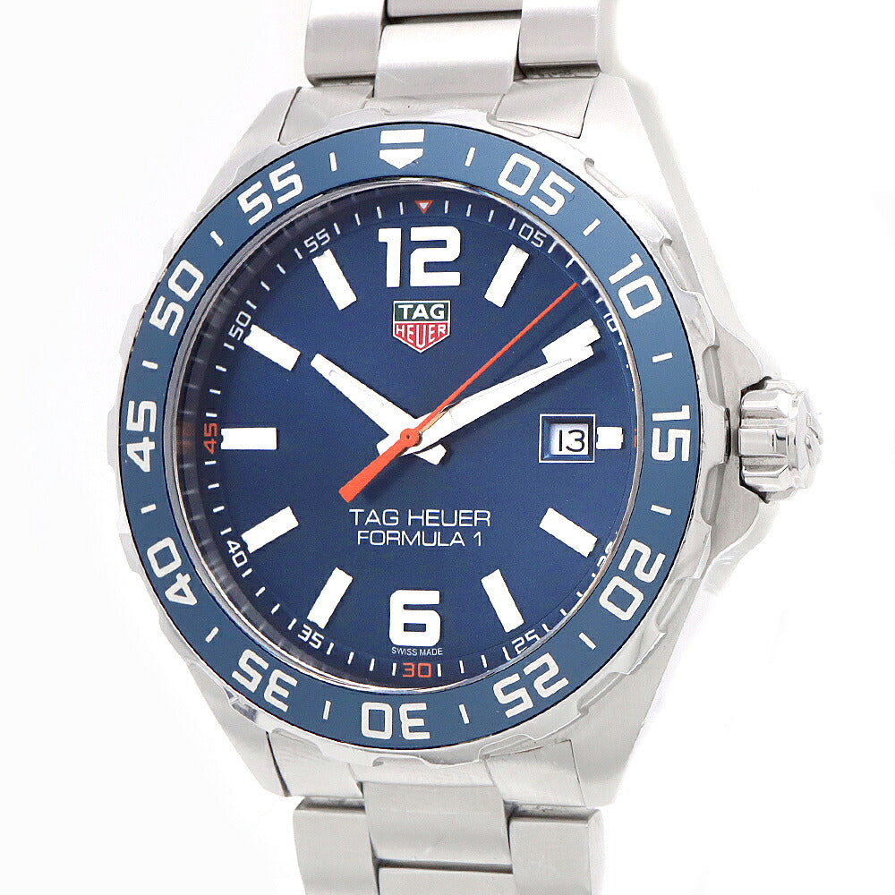 電池交換済 TAG Heuer タグホイヤー フォーミュラー1 200ｍ WAZ1010 BA0842 デイト 青 ブルー SS ステンレス メンズ クォーツ  【6ヶ月保証】【腕時計】【中古】
