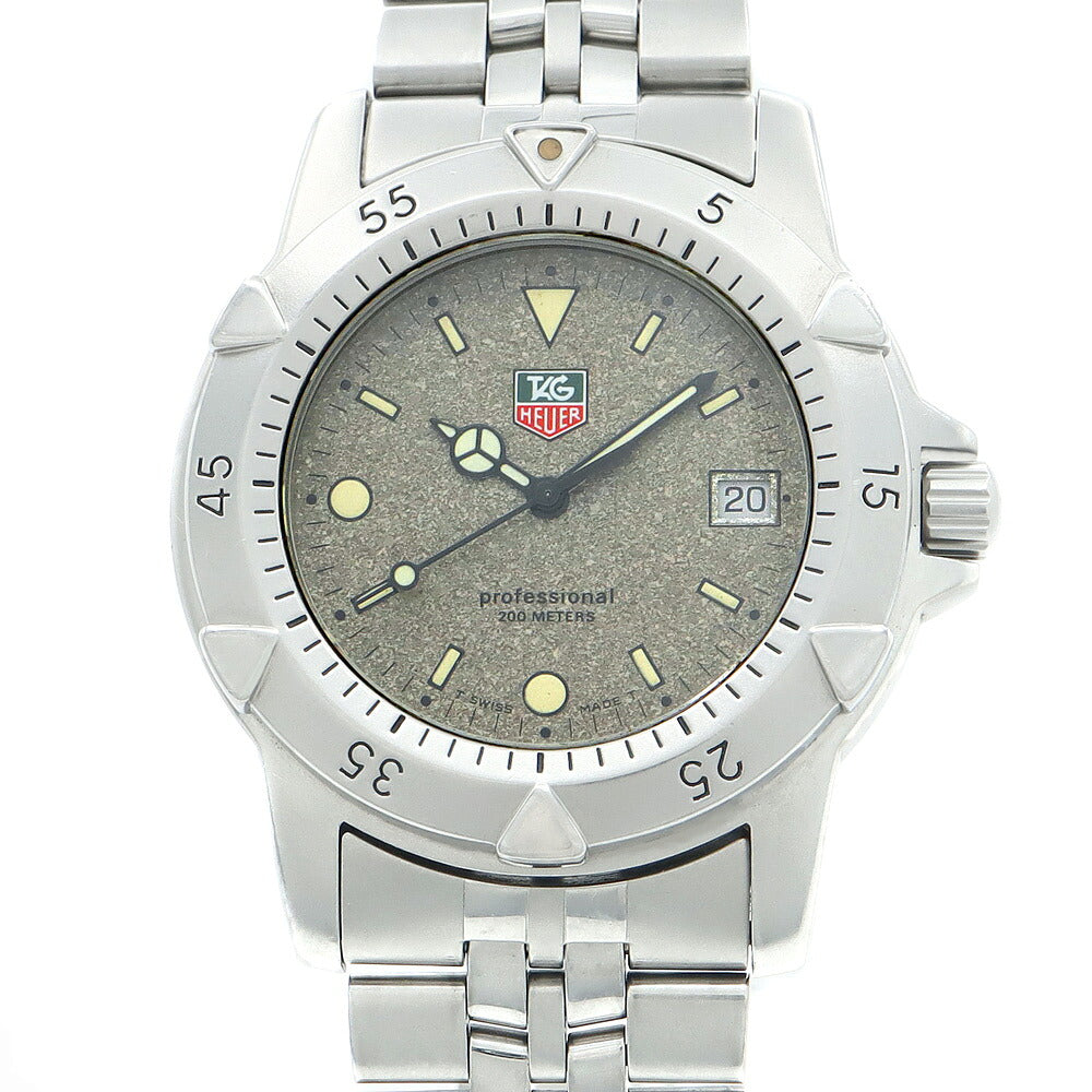 電池交換済 TAG Heuer タグホイヤー プロフェッショナル 200 959.7066 デイト 200m防水 グレー トリチウム SS ステンレス メンズ クォーツ【6ヶ月保証】【腕時計】【中古】