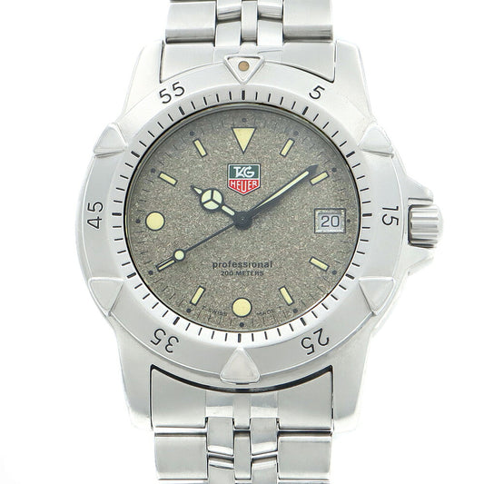 電池交換済 TAG Heuer タグホイヤー プロフェッショナル 200 959.7066 デイト 200m防水 グレー トリチウム SS ステンレス メンズ クォーツ【6ヶ月保証】【腕時計】【中古】