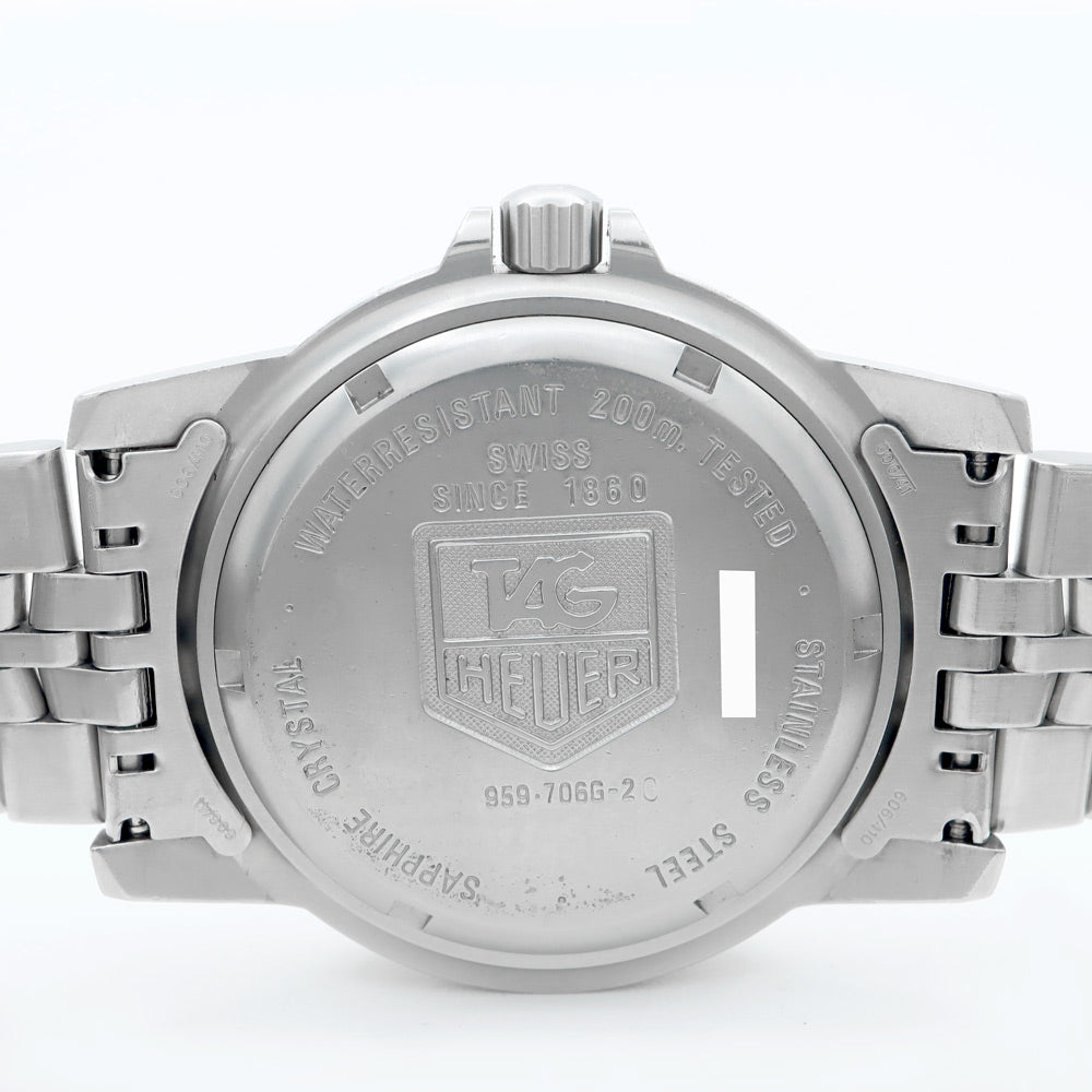 電池交換済 TAG Heuer タグホイヤー プロフェッショナル 200 959.7066 デイト 200m防水 グレー トリチウム SS ステンレス メンズ クォーツ【6ヶ月保証】【腕時計】【中古】