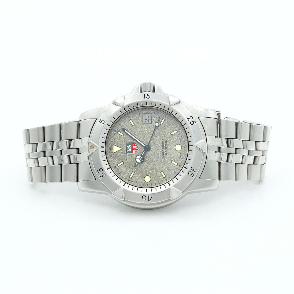 電池交換済 TAG Heuer タグホイヤー プロフェッショナル 200 959.7066 デイト 200m防水 グレー トリチウム SS ステンレス メンズ クォーツ【6ヶ月保証】【腕時計】【中古】