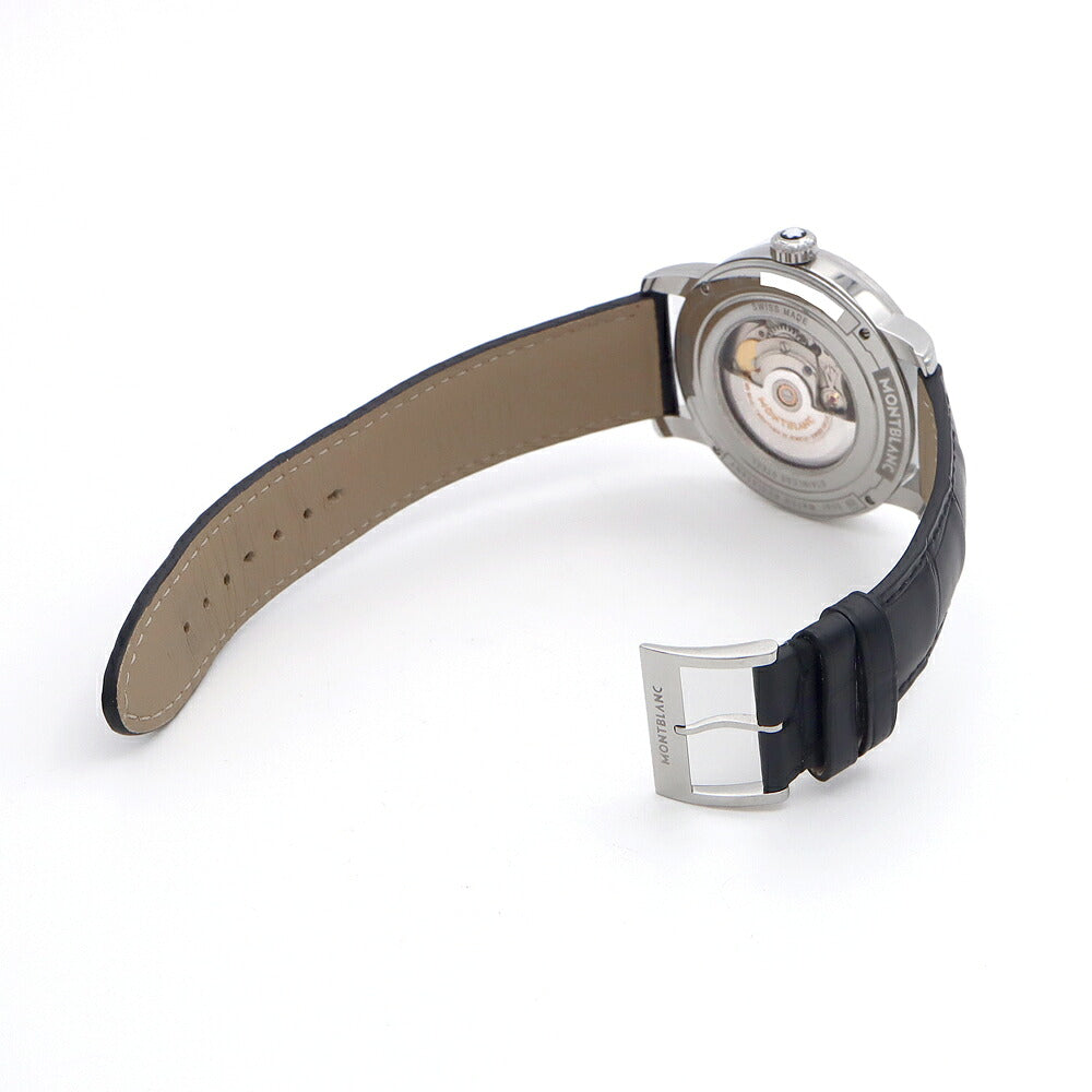 MONTBLANC モンブラン 4810 デイデイト 114853 MB114853 50m防水 裏スケ シルバー SS ステンレス 純正ベルト 純正尾錠 メンズ 自動巻き【6ヶ月保証】【腕時計】【中古】