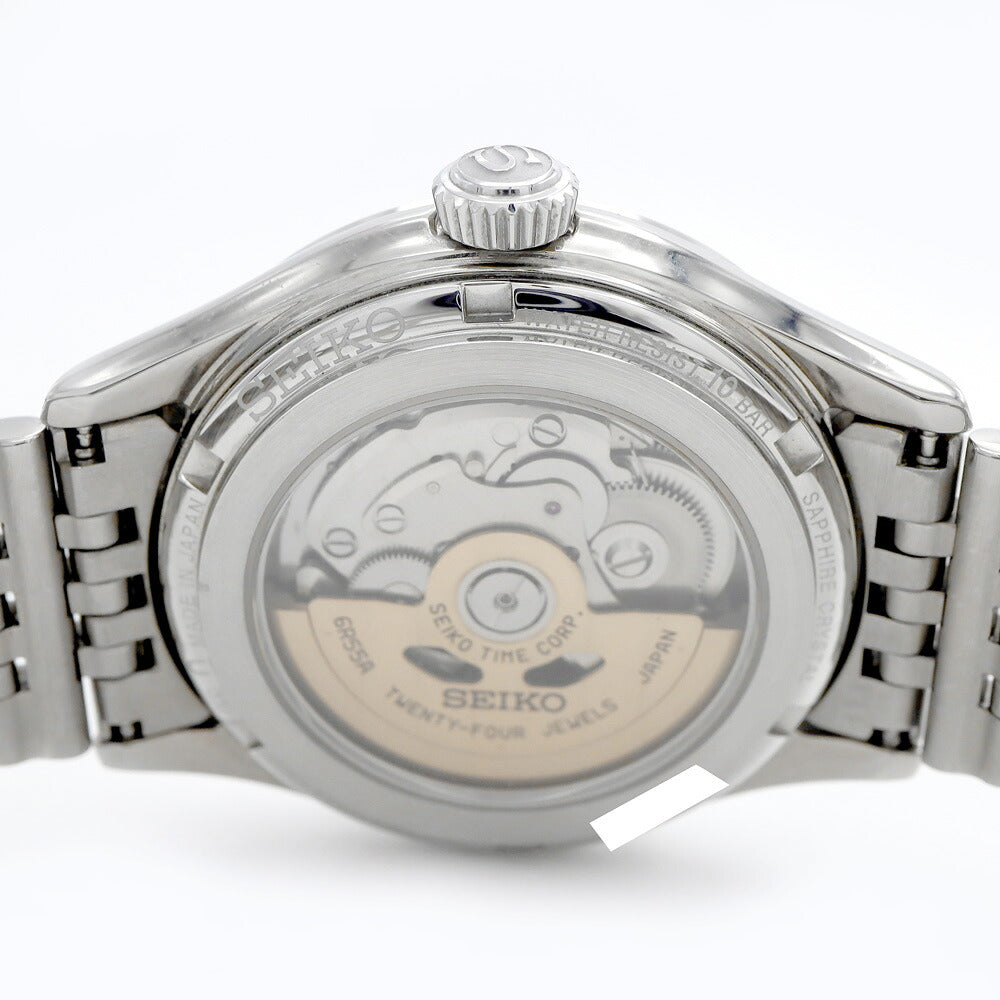 SEIKO セイコー プレザージュ クラシックシリーズ 6R55-00H0 100m防水 デイト 裏スケ グレー SS ステンレス メンズ 自動巻き プレサージュ【6ヶ月保証】【腕時計】【中古】