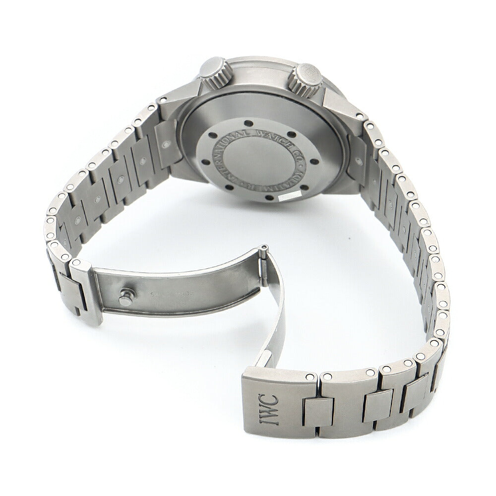 内部点検済 IWC インターナショナルウォッチカンパニー アクアタイマー 2000 IW353803 デイト 2000m防水 黒 ブラック Ti チタン メンズ 自動巻き【6ヶ月保証】【腕時計】【中古】