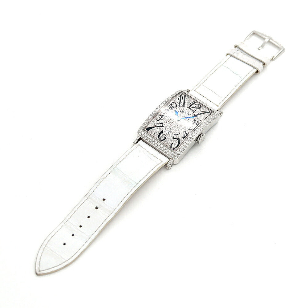 FRANCK MULLER フランクミュラー ロングアイランド 2重ダイヤベゼル 1200 SCDT ダイヤモンド ダイヤ文字盤 デイト SS ステンレス アフターダイヤ メンズ 自動巻き【6ヶ月保証】【中古】【腕時計】