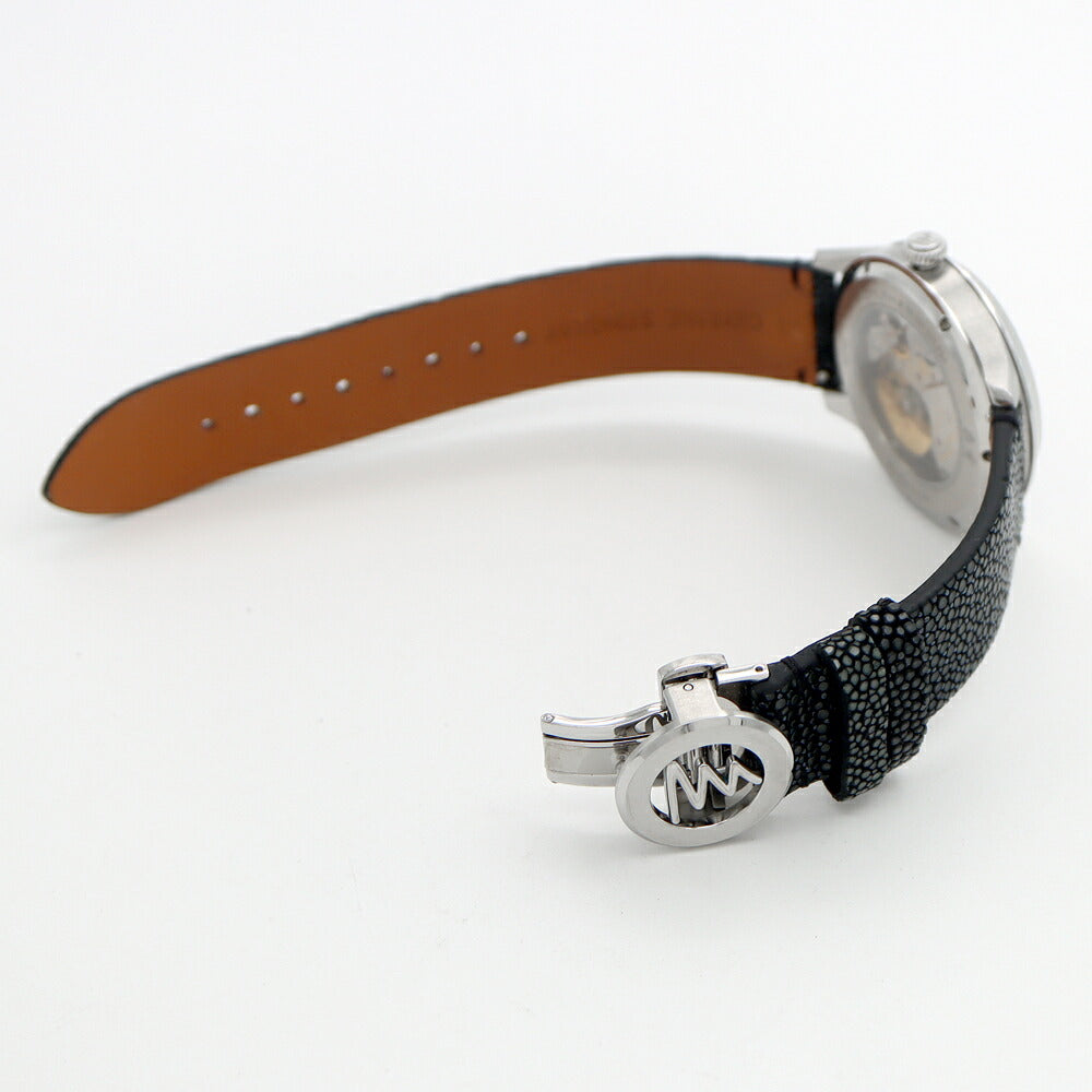 内部点検済 AZIMUTH アジムート WATCHLIM スペシャルエディション アベンチュリン 裏スケ 青 ブルー SS ステンレス 純正ベルト 純正尾錠 メンズ 自動巻き アジムース【6ヶ月保証】【腕時計】【中古】