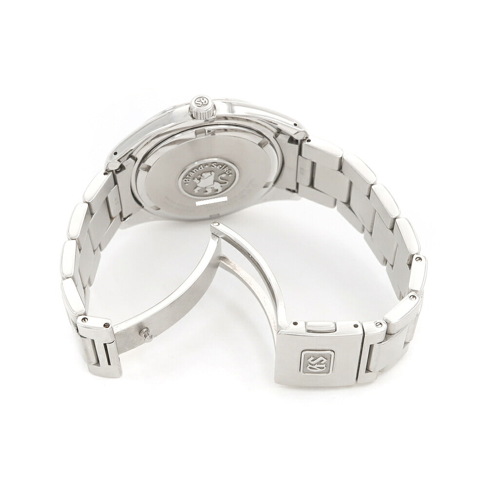 電池交換済 SEIKO セイコー GS グランドセイコー ヘリテージコレクション 9F82-0AF0 デイト 10BAR防水 黒 ブラック SS ステンレス メンズ クォーツ【6ヶ月保証】【腕時計】【中古】