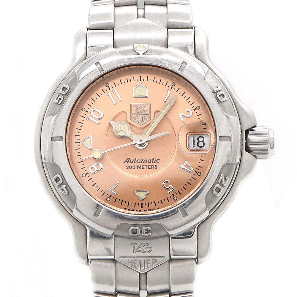 TAG Heuer タグホイヤー 6000シリーズ WH2315-2 200m防水 デイト ピンク SS ステンレス レディース 自動巻き【6ヶ月保証】【腕時計】【中古】