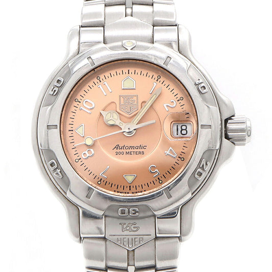 TAG Heuer タグホイヤー 6000シリーズ WH2315-2 200m防水 デイト ピンク SS ステンレス レディース 自動巻き【6ヶ月保証】【腕時計】【中古】